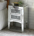 Nowles Mirrored & Faux Stones Accent Table - Premium Nightstand from ACME East - Just $253.50! Shop now at Furniture Wholesale Plus  We are the best furniture store in Nashville, Hendersonville, Goodlettsville, Madison, Antioch, Mount Juliet, Lebanon, Gallatin, Springfield, Murfreesboro, Franklin, Brentwood