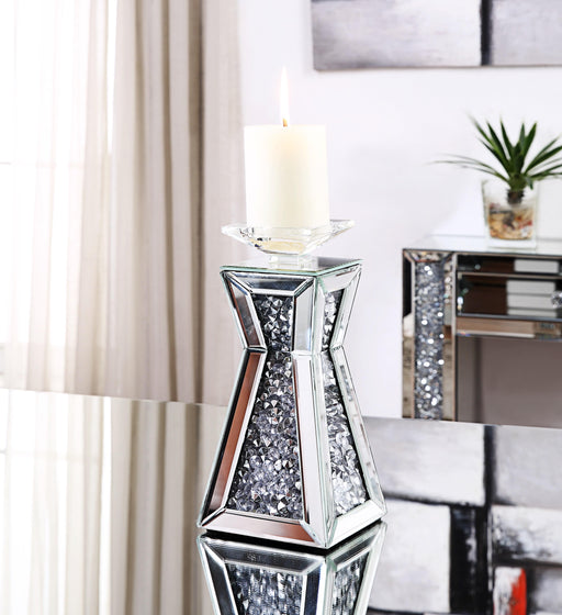 Nowles Mirrored & Faux Stones Accent Candleholder - Premium Candle Holder from ACME East - Just $115.05! Shop now at Furniture Wholesale Plus  We are the best furniture store in Nashville, Hendersonville, Goodlettsville, Madison, Antioch, Mount Juliet, Lebanon, Gallatin, Springfield, Murfreesboro, Franklin, Brentwood