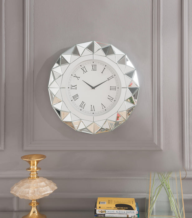 Nyoka Mirrored Wall Clock - Premium Wall Clock from ACME East - Just $126.75! Shop now at Furniture Wholesale Plus  We are the best furniture store in Nashville, Hendersonville, Goodlettsville, Madison, Antioch, Mount Juliet, Lebanon, Gallatin, Springfield, Murfreesboro, Franklin, Brentwood