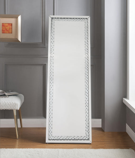 Nysa Mirrored & Faux Crystals Accent Mirror (Floor) - Premium Mirror from ACME East - Just $380.25! Shop now at Furniture Wholesale Plus  We are the best furniture store in Nashville, Hendersonville, Goodlettsville, Madison, Antioch, Mount Juliet, Lebanon, Gallatin, Springfield, Murfreesboro, Franklin, Brentwood