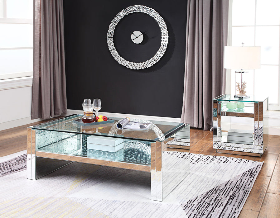 Nysa Mirrored & Faux Crystals Coffee Table - Premium Coffee Table from ACME East - Just $649.35! Shop now at Furniture Wholesale Plus  We are the best furniture store in Nashville, Hendersonville, Goodlettsville, Madison, Antioch, Mount Juliet, Lebanon, Gallatin, Springfield, Murfreesboro, Franklin, Brentwood