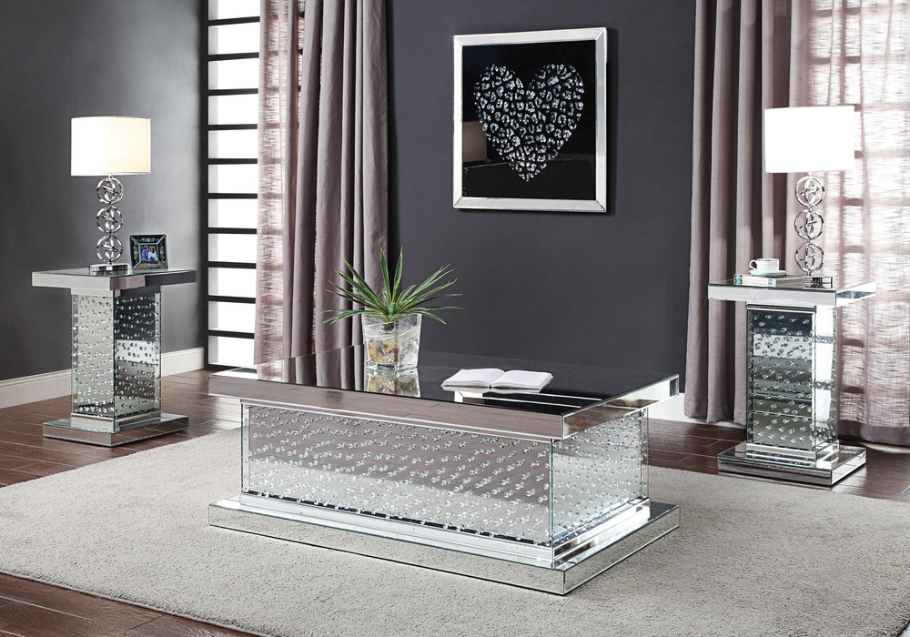 Nysa Mirrored & Faux Crystals Coffee Table - Premium Coffee Table from ACME East - Just $649.35! Shop now at Furniture Wholesale Plus  We are the best furniture store in Nashville, Hendersonville, Goodlettsville, Madison, Antioch, Mount Juliet, Lebanon, Gallatin, Springfield, Murfreesboro, Franklin, Brentwood