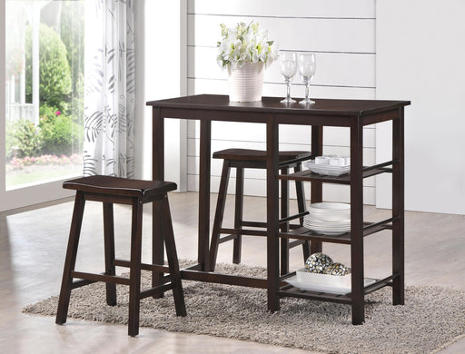 Nyssa Walnut Counter Height Set (3Pc Pk) - Premium Dining Chair from ACME East - Just $290.55! Shop now at Furniture Wholesale Plus  We are the best furniture store in Nashville, Hendersonville, Goodlettsville, Madison, Antioch, Mount Juliet, Lebanon, Gallatin, Springfield, Murfreesboro, Franklin, Brentwood