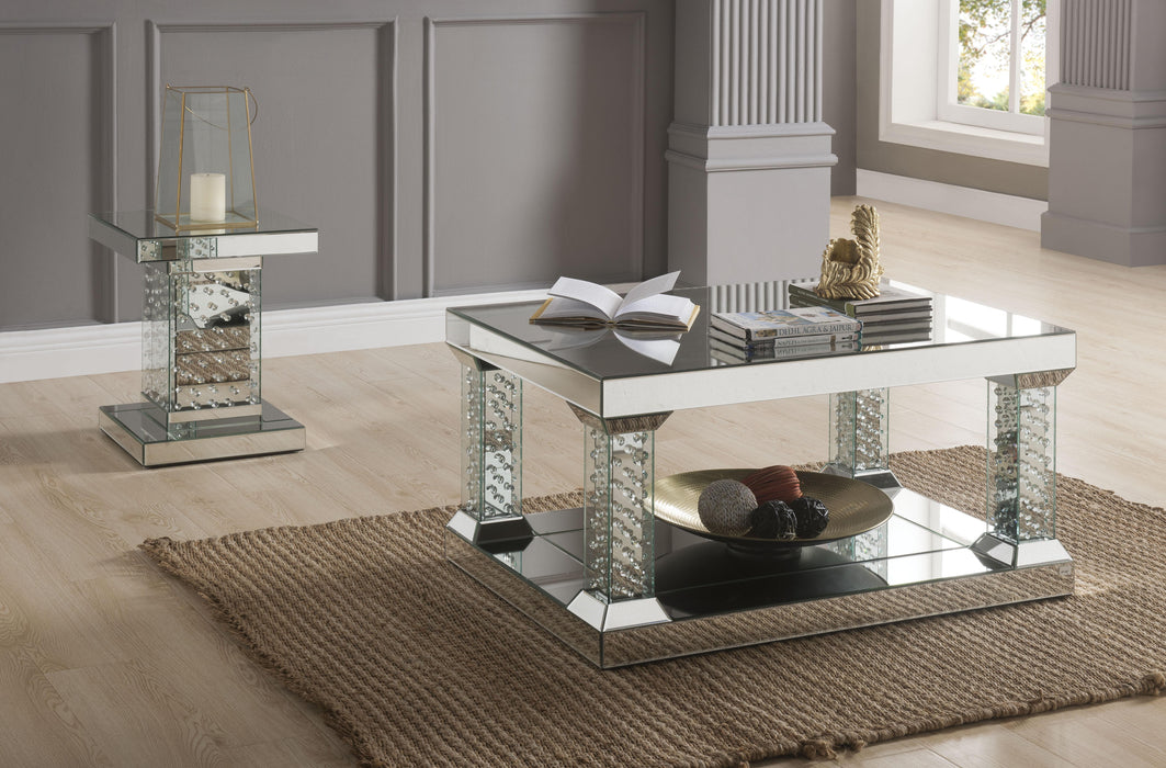 Nysa Mirrored & Faux Crystals Coffee Table - Premium Coffee Table from ACME East - Just $649.35! Shop now at Furniture Wholesale Plus  We are the best furniture store in Nashville, Hendersonville, Goodlettsville, Madison, Antioch, Mount Juliet, Lebanon, Gallatin, Springfield, Murfreesboro, Franklin, Brentwood