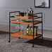 Oaken Honey Oak & Black Serving Cart - Premium Server from ACME East - Just $308.10! Shop now at Furniture Wholesale Plus  We are the best furniture store in Nashville, Hendersonville, Goodlettsville, Madison, Antioch, Mount Juliet, Lebanon, Gallatin, Springfield, Murfreesboro, Franklin, Brentwood