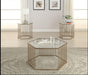 Oaklie Champagne & Clear Glass Coffee Table - Premium Coffee Table from ACME East - Just $198.90! Shop now at Furniture Wholesale Plus  We are the best furniture store in Nashville, Hendersonville, Goodlettsville, Madison, Antioch, Mount Juliet, Lebanon, Gallatin, Springfield, Murfreesboro, Franklin, Brentwood