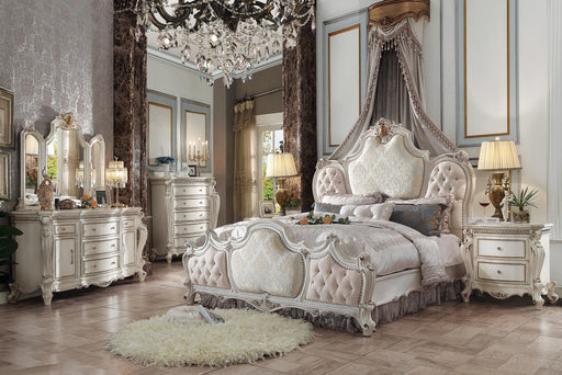 Picardy Fabric & Antique Pearl Eastern King Bed - Premium Bed from ACME East - Just $4336.80! Shop now at Furniture Wholesale Plus  We are the best furniture store in Nashville, Hendersonville, Goodlettsville, Madison, Antioch, Mount Juliet, Lebanon, Gallatin, Springfield, Murfreesboro, Franklin, Brentwood