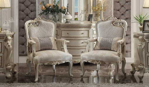 Picardy Fabric & Antique Pearl Chair & 1 Pillow - Premium Chair from ACME East - Just $1132.95! Shop now at Furniture Wholesale Plus  We are the best furniture store in Nashville, Hendersonville, Goodlettsville, Madison, Antioch, Mount Juliet, Lebanon, Gallatin, Springfield, Murfreesboro, Franklin, Brentwood