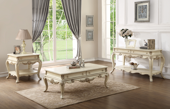 Ragenardus Antique White Coffee Table - Premium Coffee Table from ACME East - Just $741! Shop now at Furniture Wholesale Plus  We are the best furniture store in Nashville, Hendersonville, Goodlettsville, Madison, Antioch, Mount Juliet, Lebanon, Gallatin, Springfield, Murfreesboro, Franklin, Brentwood