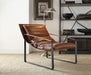 Quoba Cocoa Top Grain Leather Accent Chair - Premium Chair from ACME East - Just $1140.75! Shop now at Furniture Wholesale Plus  We are the best furniture store in Nashville, Hendersonville, Goodlettsville, Madison, Antioch, Mount Juliet, Lebanon, Gallatin, Springfield, Murfreesboro, Franklin, Brentwood