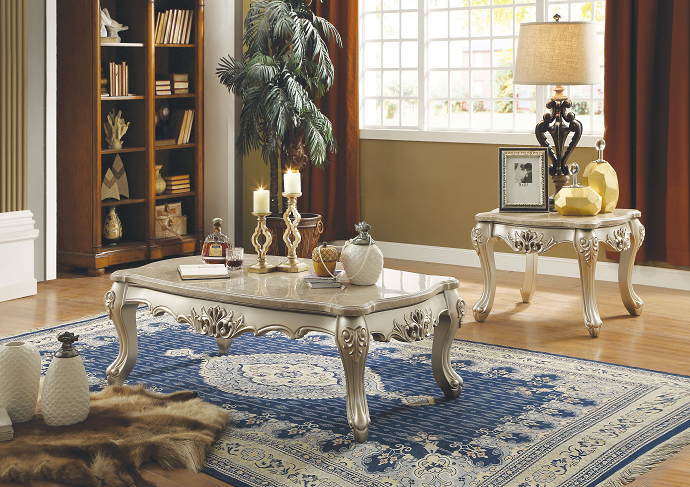 Ranita Marble & Champagne Coffee Table - Premium Coffee Table from ACME East - Just $1119.30! Shop now at Furniture Wholesale Plus  We are the best furniture store in Nashville, Hendersonville, Goodlettsville, Madison, Antioch, Mount Juliet, Lebanon, Gallatin, Springfield, Murfreesboro, Franklin, Brentwood