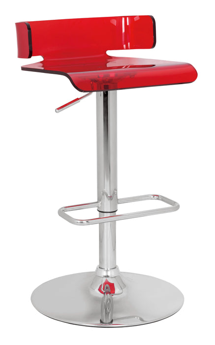 Rania Red & Chrome Adjustable Stool (1Pc) - Premium Barstool from ACME East - Just $185.25! Shop now at Furniture Wholesale Plus  We are the best furniture store in Nashville, Hendersonville, Goodlettsville, Madison, Antioch, Mount Juliet, Lebanon, Gallatin, Springfield, Murfreesboro, Franklin, Brentwood