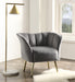 Reese Gray Velvet & Gold Accent Chair - Premium Chair from ACME East - Just $329.55! Shop now at Furniture Wholesale Plus  We are the best furniture store in Nashville, Hendersonville, Goodlettsville, Madison, Antioch, Mount Juliet, Lebanon, Gallatin, Springfield, Murfreesboro, Franklin, Brentwood