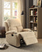 Rosia Beige Velvet Recliner (Motion) - Premium Recliner from ACME East - Just $407.55! Shop now at Furniture Wholesale Plus  We are the best furniture store in Nashville, Hendersonville, Goodlettsville, Madison, Antioch, Mount Juliet, Lebanon, Gallatin, Springfield, Murfreesboro, Franklin, Brentwood