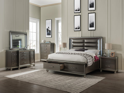 Sadie PU & Dark Champagne Queen Bed - Premium Bed from ACME East - Just $1199.25! Shop now at Furniture Wholesale Plus  We are the best furniture store in Nashville, Hendersonville, Goodlettsville, Madison, Antioch, Mount Juliet, Lebanon, Gallatin, Springfield, Murfreesboro, Franklin, Brentwood