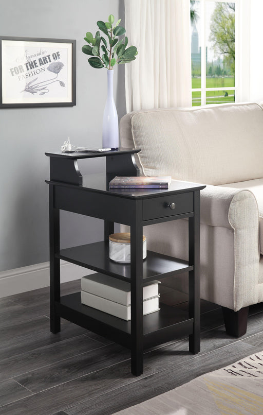 Slayer Black Side Table (USB Charging Dock) - Premium Side Table from ACME East - Just $165.75! Shop now at Furniture Wholesale Plus  We are the best furniture store in Nashville, Hendersonville, Goodlettsville, Madison, Antioch, Mount Juliet, Lebanon, Gallatin, Springfield, Murfreesboro, Franklin, Brentwood