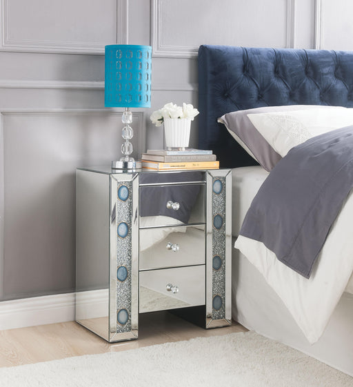 Sonia Mirrored & Faux Agate Accent Table - Premium Nightstand from ACME East - Just $327.60! Shop now at Furniture Wholesale Plus  We are the best furniture store in Nashville, Hendersonville, Goodlettsville, Madison, Antioch, Mount Juliet, Lebanon, Gallatin, Springfield, Murfreesboro, Franklin, Brentwood