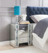 Sonia Mirrored & Faux Agate Accent Table - Premium Nightstand from ACME East - Just $327.60! Shop now at Furniture Wholesale Plus  We are the best furniture store in Nashville, Hendersonville, Goodlettsville, Madison, Antioch, Mount Juliet, Lebanon, Gallatin, Springfield, Murfreesboro, Franklin, Brentwood