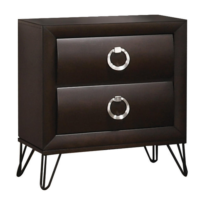 Tablita Dark Merlot Nightstand - Premium Nightstand from ACME East - Just $292.50! Shop now at Furniture Wholesale Plus  We are the best furniture store in Nashville, Hendersonville, Goodlettsville, Madison, Antioch, Mount Juliet, Lebanon, Gallatin, Springfield, Murfreesboro, Franklin, Brentwood