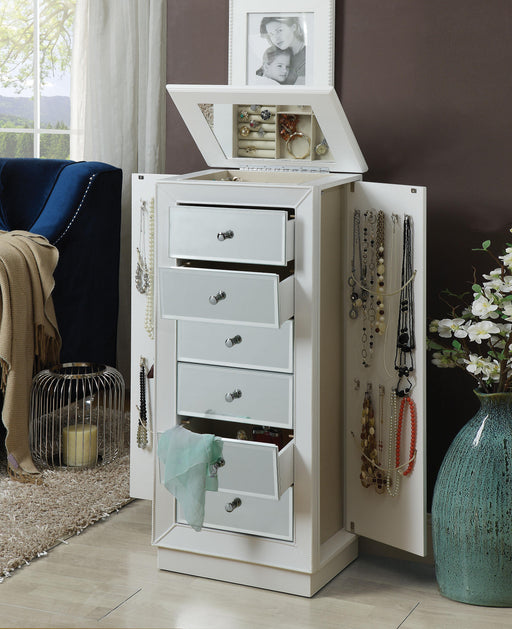 Talor White Jewelry Armoire - Premium Armoire from ACME East - Just $581.10! Shop now at Furniture Wholesale Plus  We are the best furniture store in Nashville, Hendersonville, Goodlettsville, Madison, Antioch, Mount Juliet, Lebanon, Gallatin, Springfield, Murfreesboro, Franklin, Brentwood