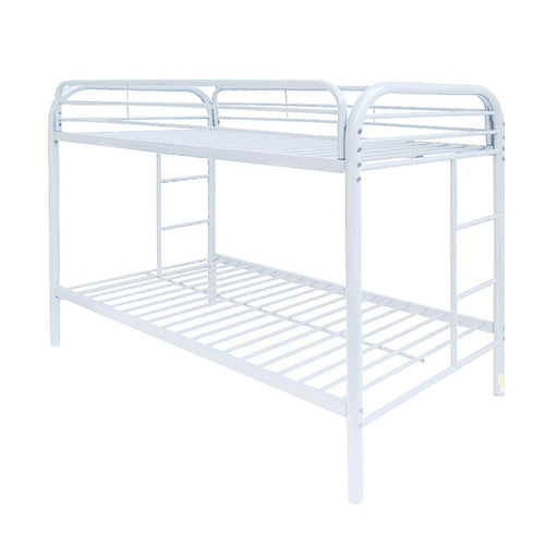 Thomas White Bunk Bed (Twin/Twin) - Premium Bunk Bed from ACME East - Just $425.10! Shop now at Furniture Wholesale Plus  We are the best furniture store in Nashville, Hendersonville, Goodlettsville, Madison, Antioch, Mount Juliet, Lebanon, Gallatin, Springfield, Murfreesboro, Franklin, Brentwood