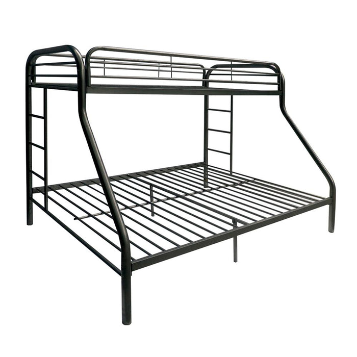 Tritan Black Bunk Bed (Twin/Full) - Premium Bunk Bed from ACME East - Just $514.80! Shop now at Furniture Wholesale Plus  We are the best furniture store in Nashville, Hendersonville, Goodlettsville, Madison, Antioch, Mount Juliet, Lebanon, Gallatin, Springfield, Murfreesboro, Franklin, Brentwood