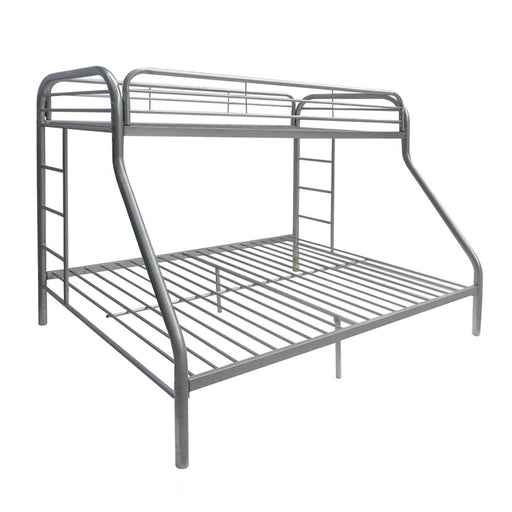 Tritan Silver Bunk Bed (Twin/Full) - Premium Bunk Bed from ACME East - Just $514.80! Shop now at Furniture Wholesale Plus  We are the best furniture store in Nashville, Hendersonville, Goodlettsville, Madison, Antioch, Mount Juliet, Lebanon, Gallatin, Springfield, Murfreesboro, Franklin, Brentwood