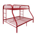 Tritan Red Bunk Bed (Twin/Full) - Premium Bunk Bed from ACME East - Just $446.55! Shop now at Furniture Wholesale Plus  We are the best furniture store in Nashville, Hendersonville, Goodlettsville, Madison, Antioch, Mount Juliet, Lebanon, Gallatin, Springfield, Murfreesboro, Franklin, Brentwood