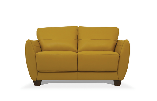 Valeria Mustard Leather Loveseat - Premium Loveseat from ACME East - Just $2145! Shop now at Furniture Wholesale Plus  We are the best furniture store in Nashville, Hendersonville, Goodlettsville, Madison, Antioch, Mount Juliet, Lebanon, Gallatin, Springfield, Murfreesboro, Franklin, Brentwood