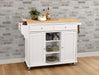 Tullarick Natural & White Kitchen Cart - Premium Kitchen Cart from ACME East - Just $491.40! Shop now at Furniture Wholesale Plus  We are the best furniture store in Nashville, Hendersonville, Goodlettsville, Madison, Antioch, Mount Juliet, Lebanon, Gallatin, Springfield, Murfreesboro, Franklin, Brentwood