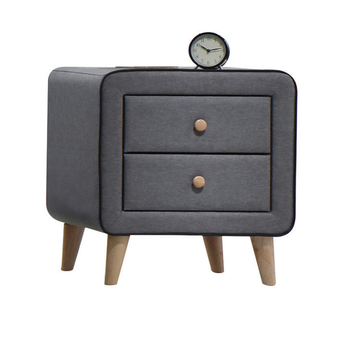 Valda Light Gray Fabric Nightstand - Premium Nightstand from ACME East - Just $185.25! Shop now at Furniture Wholesale Plus  We are the best furniture store in Nashville, Hendersonville, Goodlettsville, Madison, Antioch, Mount Juliet, Lebanon, Gallatin, Springfield, Murfreesboro, Franklin, Brentwood