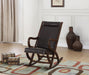 Triton Espresso PU & Walnut Rocking Chair - Premium Chair from ACME East - Just $452.40! Shop now at Furniture Wholesale Plus  We are the best furniture store in Nashville, Hendersonville, Goodlettsville, Madison, Antioch, Mount Juliet, Lebanon, Gallatin, Springfield, Murfreesboro, Franklin, Brentwood