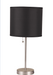 Vassy Black Shade & Brush Silver Table Lamp - Premium Table Lamp from ACME East - Just $95.55! Shop now at Furniture Wholesale Plus  We are the best furniture store in Nashville, Hendersonville, Goodlettsville, Madison, Antioch, Mount Juliet, Lebanon, Gallatin, Springfield, Murfreesboro, Franklin, Brentwood