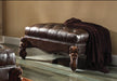 Versailles 2-Tone Dark Brown PU & Cherry Oak Ottoman - Premium Ottoman from ACME East - Just $1023.75! Shop now at Furniture Wholesale Plus  We are the best furniture store in Nashville, Hendersonville, Goodlettsville, Madison, Antioch, Mount Juliet, Lebanon, Gallatin, Springfield, Murfreesboro, Franklin, Brentwood