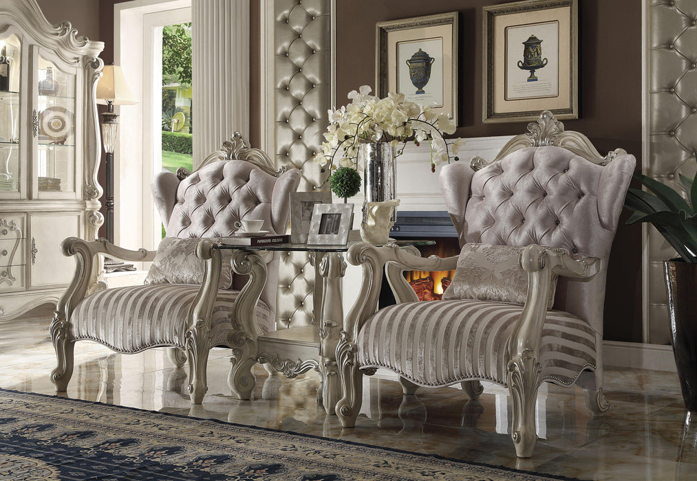 Versailles Ivory Velvet & Bone White Chair & 1 Pillow - Premium Chair from ACME East - Just $1792.05! Shop now at Furniture Wholesale Plus  We are the best furniture store in Nashville, Hendersonville, Goodlettsville, Madison, Antioch, Mount Juliet, Lebanon, Gallatin, Springfield, Murfreesboro, Franklin, Brentwood