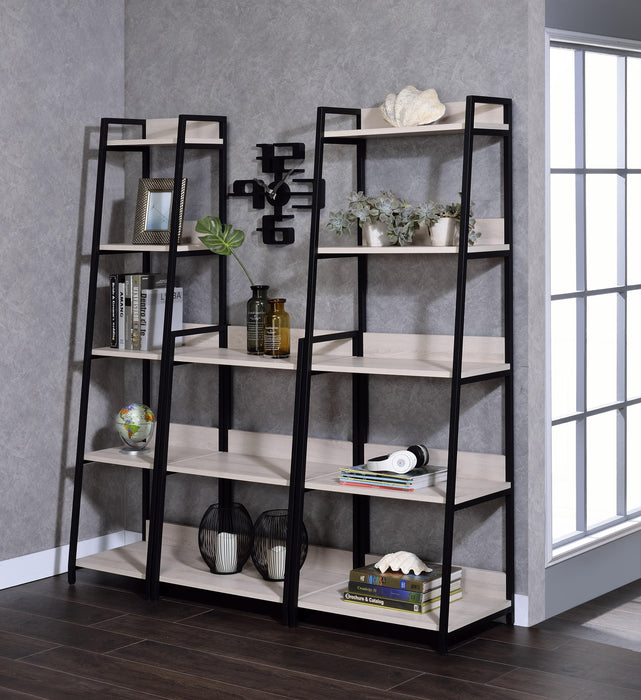 Wendral Natural & Black Bookshelf (3-Tier) - Premium Bookcase from ACME East - Just $191.10! Shop now at Furniture Wholesale Plus  We are the best furniture store in Nashville, Hendersonville, Goodlettsville, Madison, Antioch, Mount Juliet, Lebanon, Gallatin, Springfield, Murfreesboro, Franklin, Brentwood