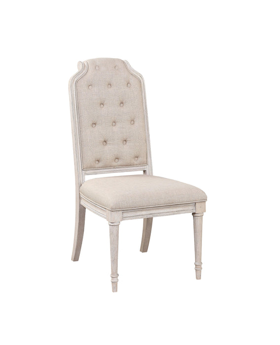 Wynsor Fabric & Antique Champagne Side Chair - Premium Dining Chair from ACME East - Just $495.30! Shop now at Furniture Wholesale Plus  We are the best furniture store in Nashville, Hendersonville, Goodlettsville, Madison, Antioch, Mount Juliet, Lebanon, Gallatin, Springfield, Murfreesboro, Franklin, Brentwood