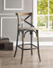 Zaire Antique Copper & Antique Oak Bar Chair (1Pc) - Premium Dining Chair from ACME East - Just $222.30! Shop now at Furniture Wholesale Plus  We are the best furniture store in Nashville, Hendersonville, Goodlettsville, Madison, Antioch, Mount Juliet, Lebanon, Gallatin, Springfield, Murfreesboro, Franklin, Brentwood