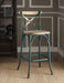 Zaire Antique Turquoise & Antique Oak Bar Chair (1Pc) - Premium Dining Chair from ACME East - Just $222.30! Shop now at Furniture Wholesale Plus  We are the best furniture store in Nashville, Hendersonville, Goodlettsville, Madison, Antioch, Mount Juliet, Lebanon, Gallatin, Springfield, Murfreesboro, Franklin, Brentwood