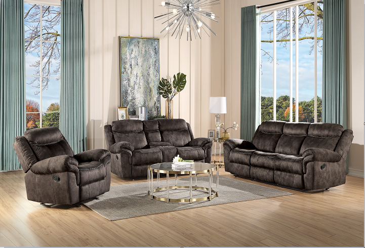 Zubaida 2-Tone Chocolate Velvet Sofa (Glider & Motion) - Premium Sofa from ACME East - Just $1335.75! Shop now at Furniture Wholesale Plus  We are the best furniture store in Nashville, Hendersonville, Goodlettsville, Madison, Antioch, Mount Juliet, Lebanon, Gallatin, Springfield, Murfreesboro, Franklin, Brentwood