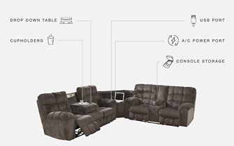 Acieona 3-Piece Reclining Sectional - Premium Sectional from Ashley Furniture - Just $2068.36! Shop now at Furniture Wholesale Plus  We are the best furniture store in Nashville, Hendersonville, Goodlettsville, Madison, Antioch, Mount Juliet, Lebanon, Gallatin, Springfield, Murfreesboro, Franklin, Brentwood