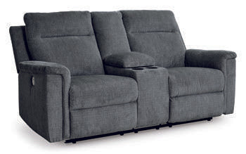 Barnsana Power Reclining Loveseat with Console - Premium Loveseat from Ashley Furniture - Just $788.31! Shop now at Furniture Wholesale Plus  We are the best furniture store in Nashville, Hendersonville, Goodlettsville, Madison, Antioch, Mount Juliet, Lebanon, Gallatin, Springfield, Murfreesboro, Franklin, Brentwood