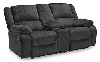 Draycoll Reclining Loveseat with Console - Premium Loveseat from Ashley Furniture - Just $715.93! Shop now at Furniture Wholesale Plus  We are the best furniture store in Nashville, Hendersonville, Goodlettsville, Madison, Antioch, Mount Juliet, Lebanon, Gallatin, Springfield, Murfreesboro, Franklin, Brentwood