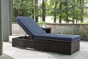 Grasson Lane Chaise Lounge with Cushion - Premium Outdoor Seating from Ashley Furniture - Just $530.09! Shop now at Furniture Wholesale Plus  We are the best furniture store in Nashville, Hendersonville, Goodlettsville, Madison, Antioch, Mount Juliet, Lebanon, Gallatin, Springfield, Murfreesboro, Franklin, Brentwood