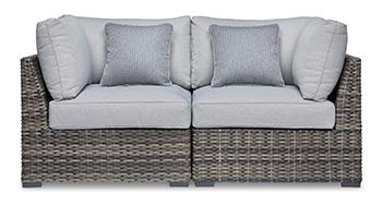 Harbor Court Corner with Cushion (Set of 2) - Premium Outdoor Seating from Ashley Furniture - Just $599.42! Shop now at Furniture Wholesale Plus  We are the best furniture store in Nashville, Hendersonville, Goodlettsville, Madison, Antioch, Mount Juliet, Lebanon, Gallatin, Springfield, Murfreesboro, Franklin, Brentwood