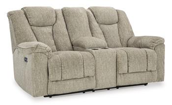 Hindmarsh Power Reclining Loveseat with Console - Premium Loveseat from Ashley Furniture - Just $1007.22! Shop now at Furniture Wholesale Plus  We are the best furniture store in Nashville, Hendersonville, Goodlettsville, Madison, Antioch, Mount Juliet, Lebanon, Gallatin, Springfield, Murfreesboro, Franklin, Brentwood