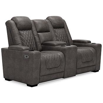 HyllMont Power Reclining Loveseat with Console - Premium Loveseat from Ashley Furniture - Just $1333.82! Shop now at Furniture Wholesale Plus  We are the best furniture store in Nashville, Hendersonville, Goodlettsville, Madison, Antioch, Mount Juliet, Lebanon, Gallatin, Springfield, Murfreesboro, Franklin, Brentwood