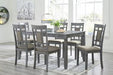 Jayemyer Dining Table and Chairs (Set of 7) - Premium Dining Table from Ashley Furniture - Just $663.66! Shop now at Furniture Wholesale Plus  We are the best furniture store in Nashville, Hendersonville, Goodlettsville, Madison, Antioch, Mount Juliet, Lebanon, Gallatin, Springfield, Murfreesboro, Franklin, Brentwood