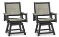 Mount Valley Swivel Chair (Set of 2) - Premium Outdoor Dining Chair from Ashley Furniture - Just $726.02! Shop now at Furniture Wholesale Plus  We are the best furniture store in Nashville, Hendersonville, Goodlettsville, Madison, Antioch, Mount Juliet, Lebanon, Gallatin, Springfield, Murfreesboro, Franklin, Brentwood