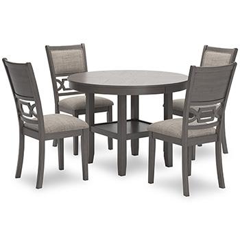 Wrenning Dining Table and 4 Chairs (Set of 5) - Premium Dining Table from Ashley Furniture - Just $518.86! Shop now at Furniture Wholesale Plus  We are the best furniture store in Nashville, Hendersonville, Goodlettsville, Madison, Antioch, Mount Juliet, Lebanon, Gallatin, Springfield, Murfreesboro, Franklin, Brentwood